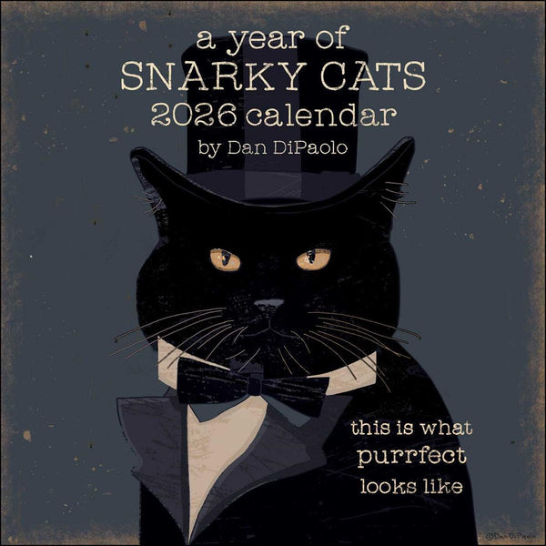 Wall Calendar 2026 Year of Snarky Cats