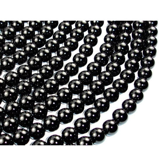 Beads 8mm black onyx