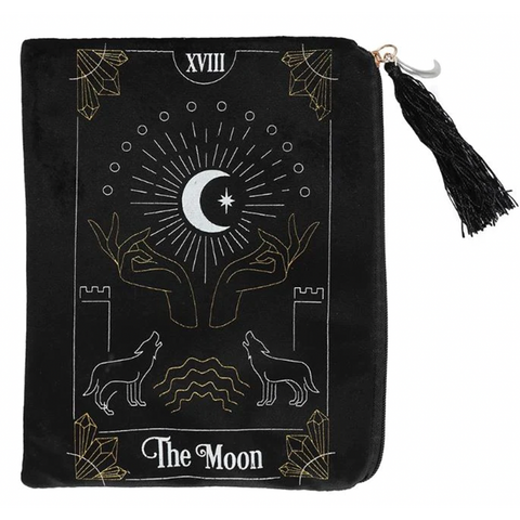 Zippered Tarot Card Bag: The Moon