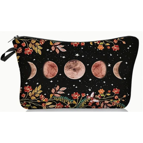 Zipper Pouch: Moon Phase Dark