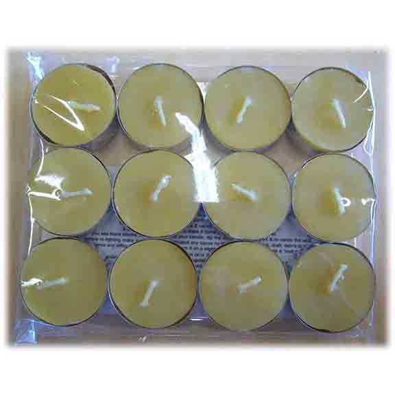 Candle Beeswax Tealights (12)