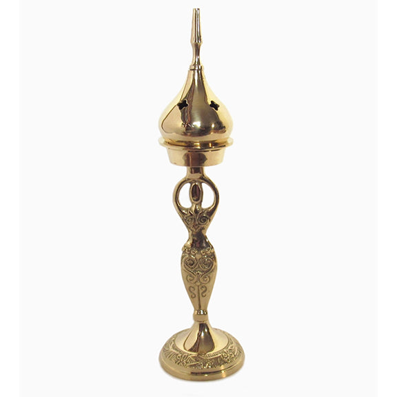 Brass Incense Burner Goddess