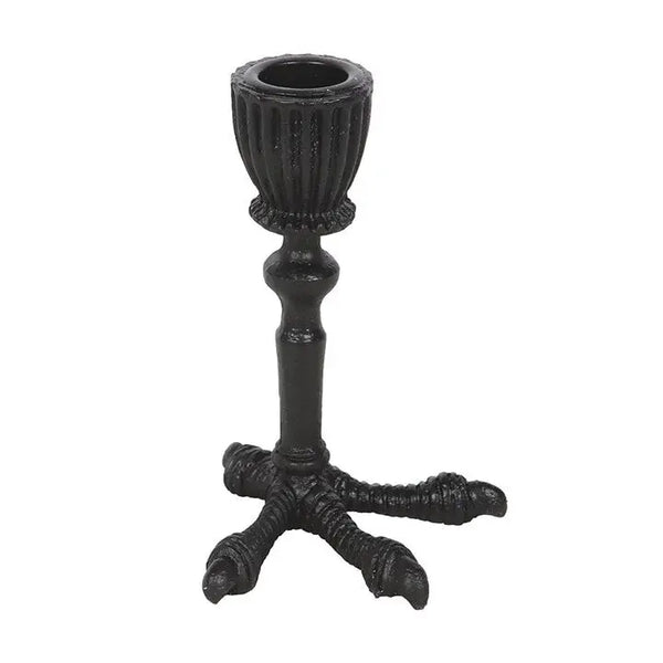 Raven Claw Gothic Taper Candle Holder