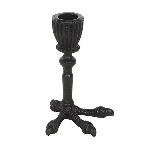 Raven Claw Gothic Taper Candle Holder