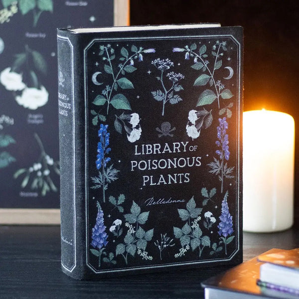 Library of Poisonous Plants Gothic Book Shaped Storage Box