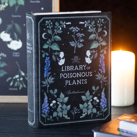 Library of Poisonous Plants Gothic Book Shaped Storage Box