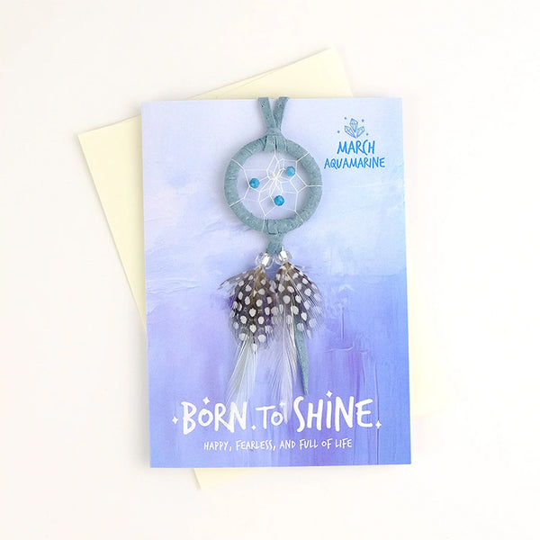 Birthstone March Greeting Card