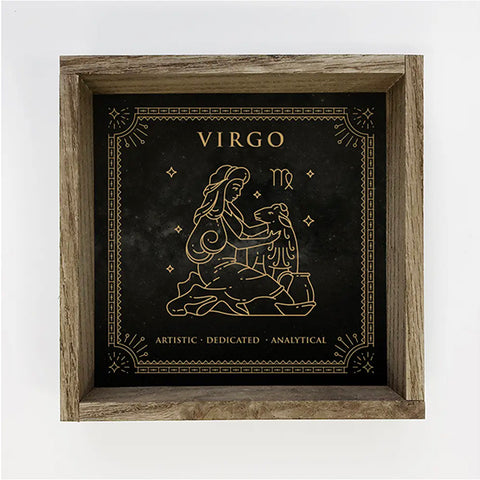 Zodiac Horoscope Sign Canvas/Wood Wall Art - Virgo