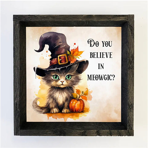 Meowgic Cat Halloween - Canvas/Wood Wall Art