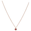 Birthstone Necklace Rose Gold October Pink Tourmaline