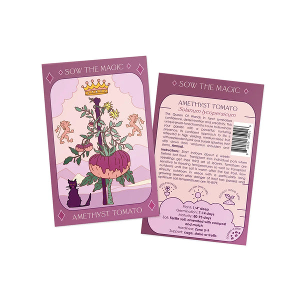 Tarot Garden + Gift Seed Packet: Amethyst Jewel Tomato