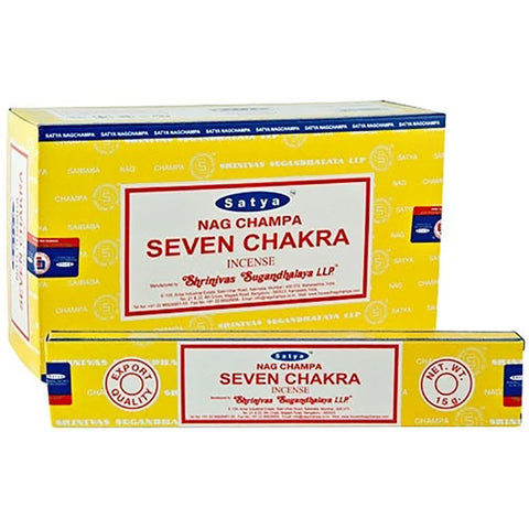 Incense SATYA Seven Chakra 15g (1 box)