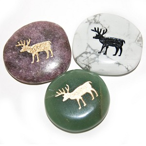 Totem Deer Birthstone (1 assorted stone)