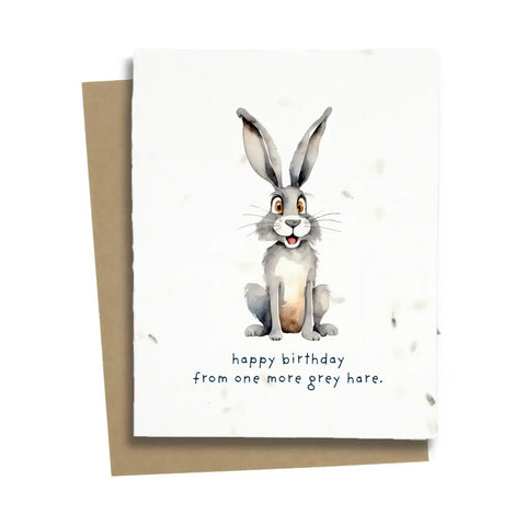 Plantable Greeting Card: Hare