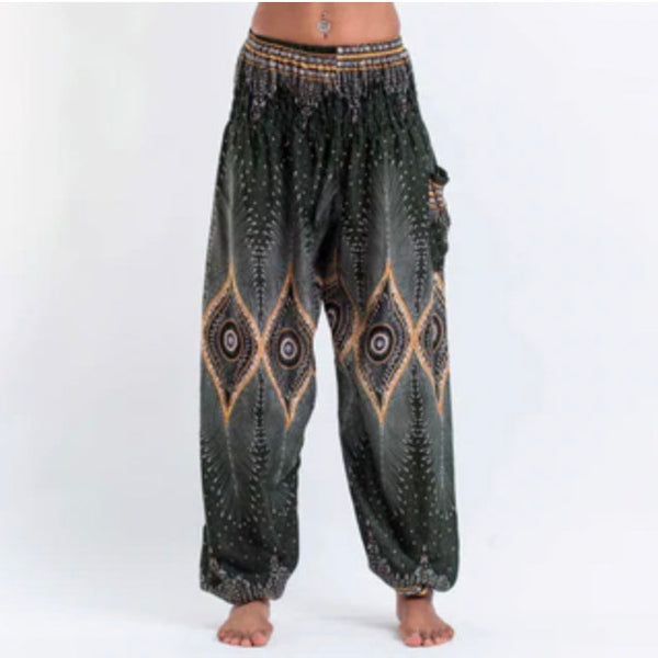 Harem Pant Green Peacock Unisex