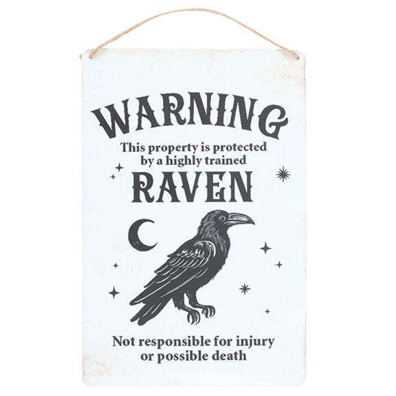 Metal Sign: Raven