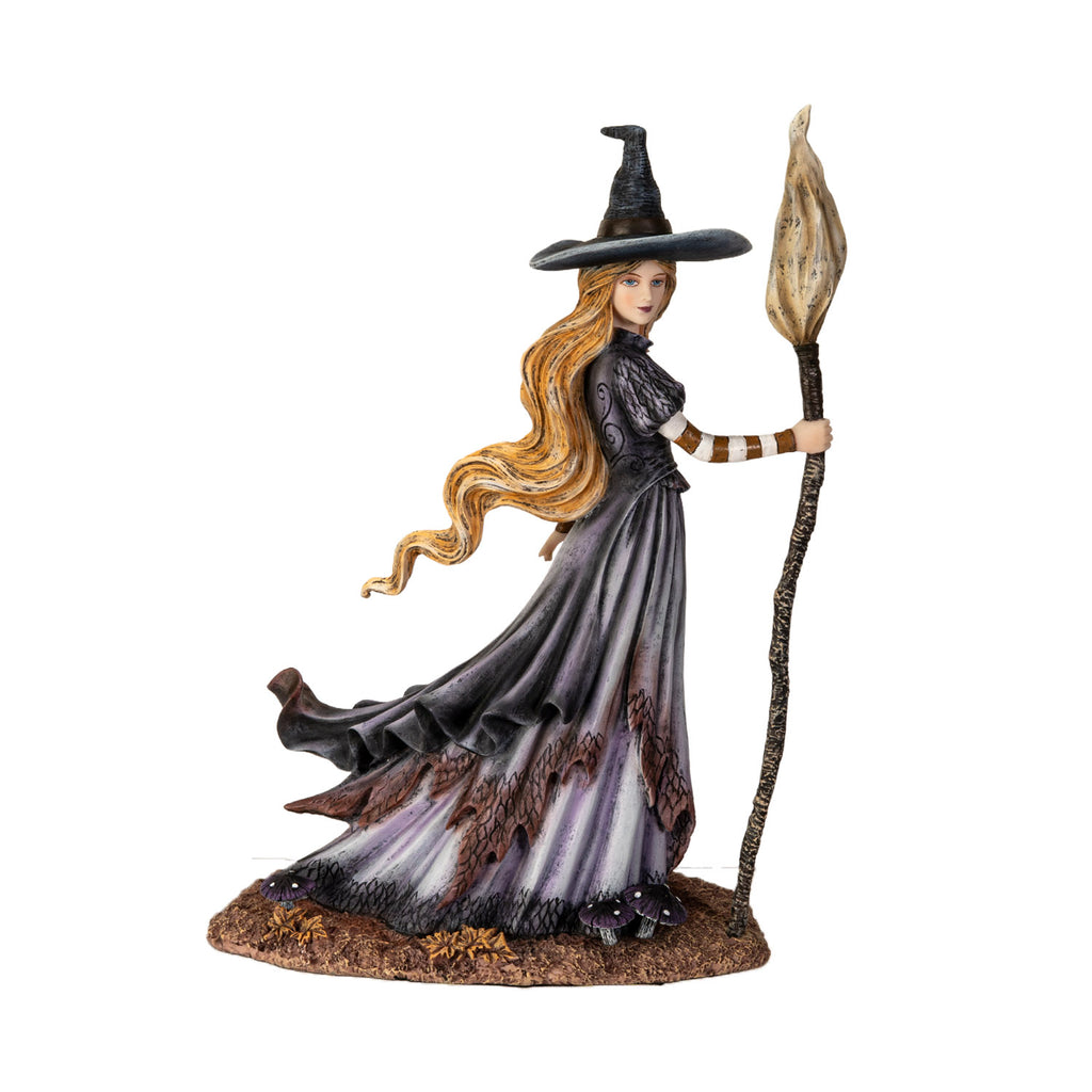 Bewitching Autumn Witch Statue