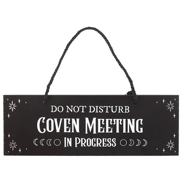 Hanging Sign: Coven Meeting in Progress