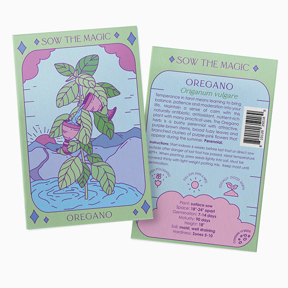 Tarot Garden + Gift Seed Packet: Oregano