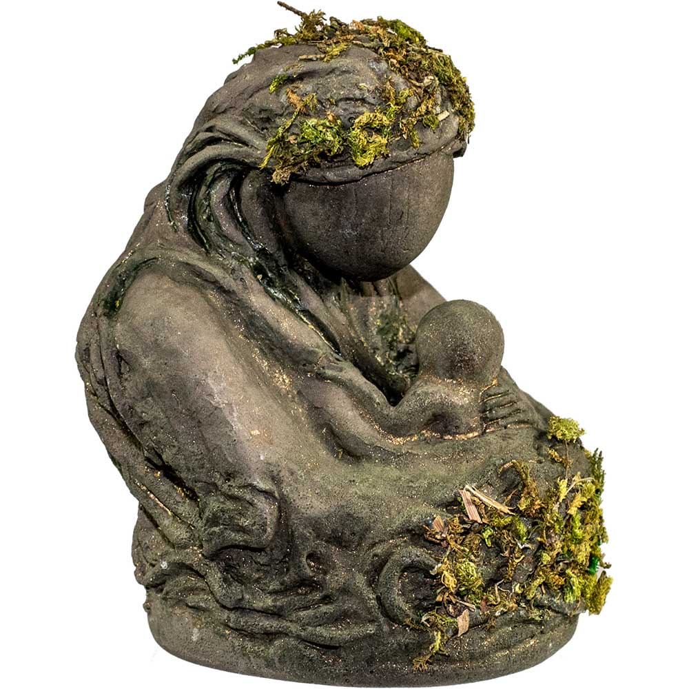 Gypsum Figurine - Holding Child