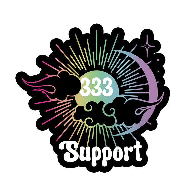 Vinyl Sticker: 333 Angel Number