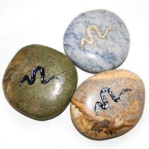 Totem Snake Birthstone (1 assorted stone)