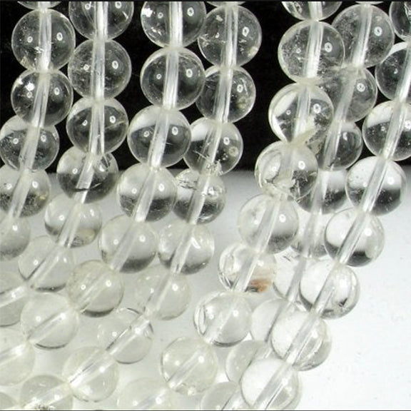 Beads 8mm Clear Quartz