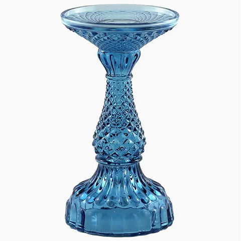 Bella Pillar Candle Holders Small – True Blue