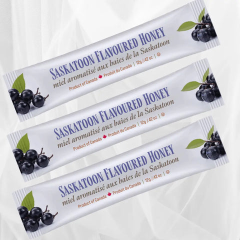 Honey Squeeze Pack - Saskatoon Flavoured (one 12g package)