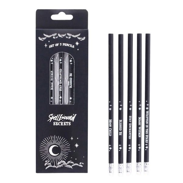 Spellbound Secrets - Pack of 5 Pencils