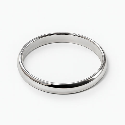 Ring plain band sterling silver