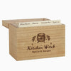 Kitchen Witch Wooden Recipe Box