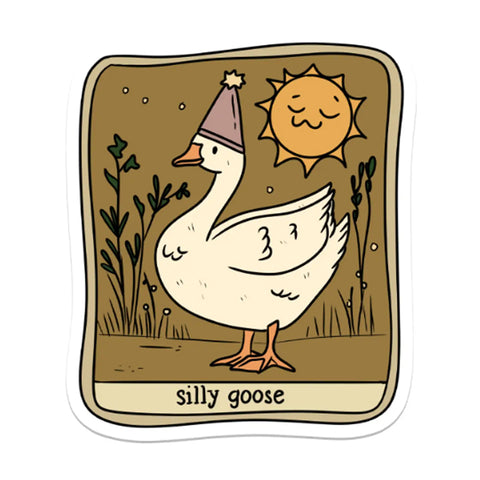 Vinyl Sticker : Silly Goose