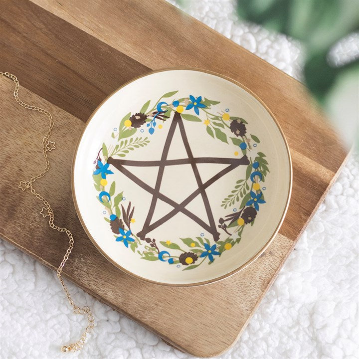 Solstice Spell - Wreath Ceramic Trinket Dish