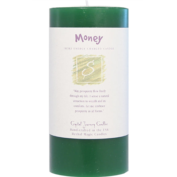 Pillar candle money 3x6