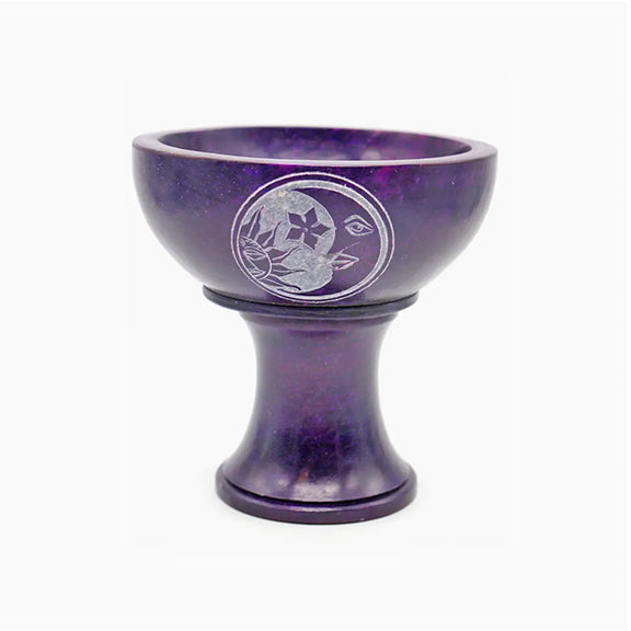 Soapstone Bowl w/ Stand - Celestial