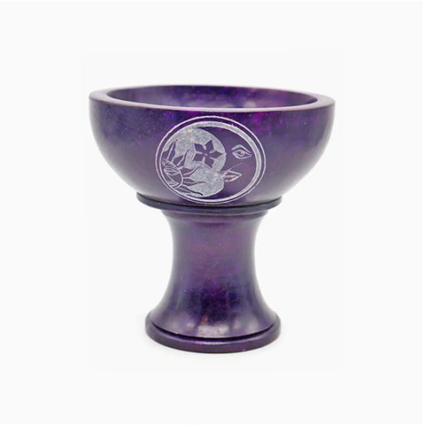Soapstone Bowl w/ Stand - Celestial