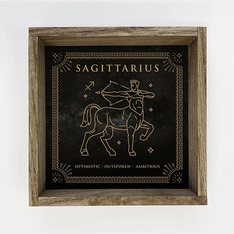 Zodiac Horoscope Sign Canvas/Wood Wall Art - Sagittarius