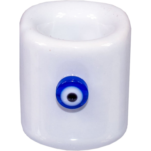 Candle holder mini - Evil Eye - White