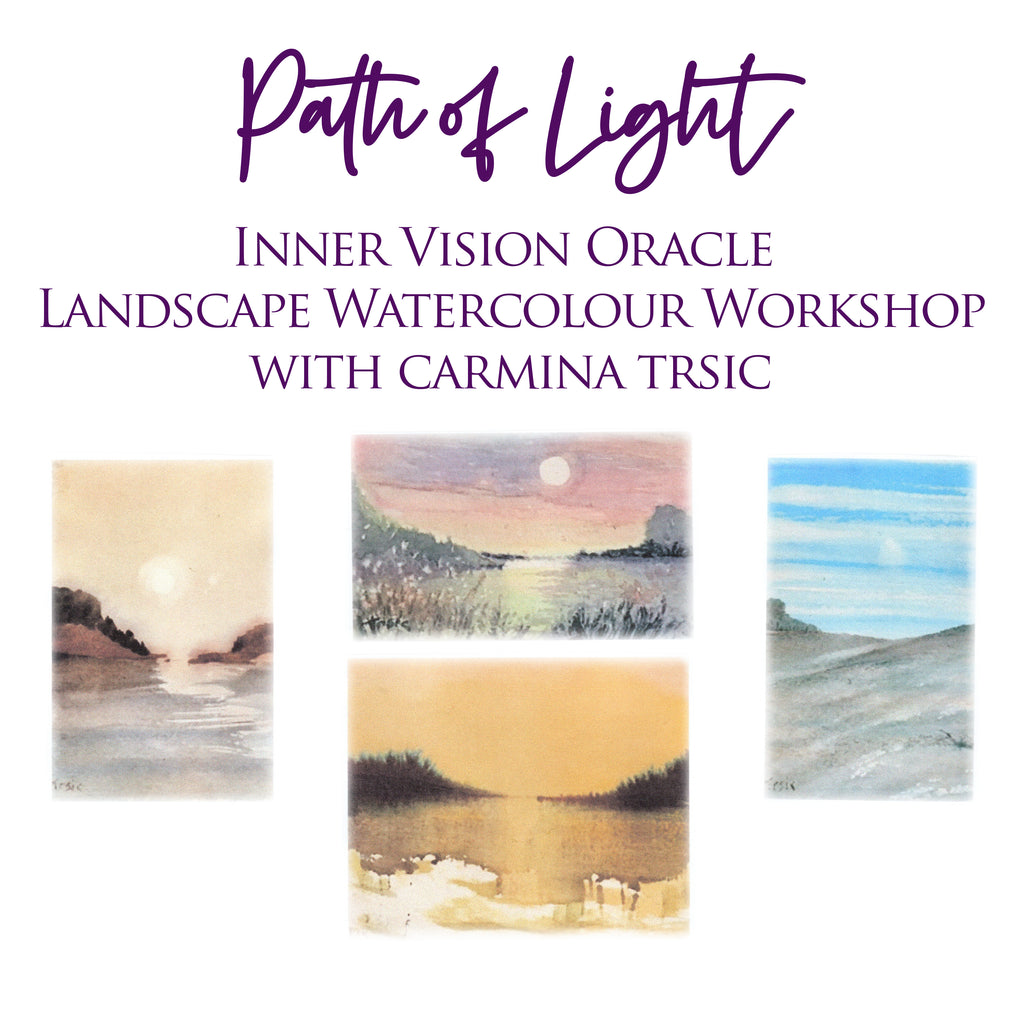 PATH OF LIGHT - Inner Vision Oracle Landscape Watercolour Workshop with Carmina