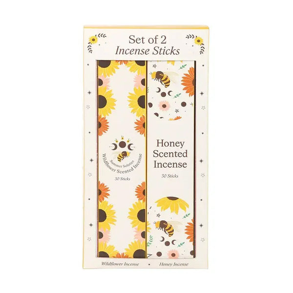 Set of 2 Honey and Wildflower Summer Incense Stick Packs