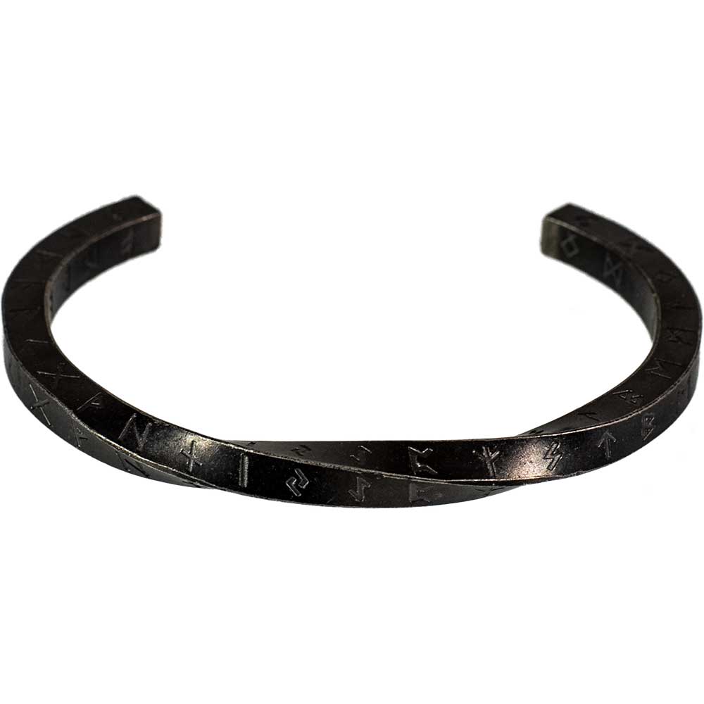 Stainless Steel Cuff - Viking Runes