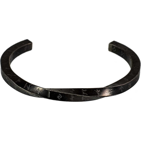 Stainless Steel Cuff - Viking Runes