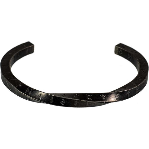 Stainless Steel Cuff - Viking Runes