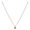 Birthstone Necklace Rose Gold March Aquamarine