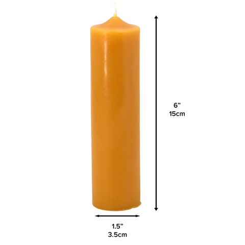 Beeswax Candle Column 6