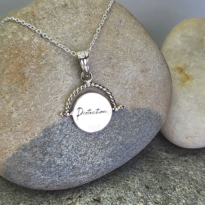 Necklace Spinner Protection sterling silver