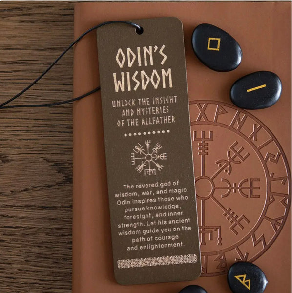 Viking Bookmark Wooden Odin's Wisdom