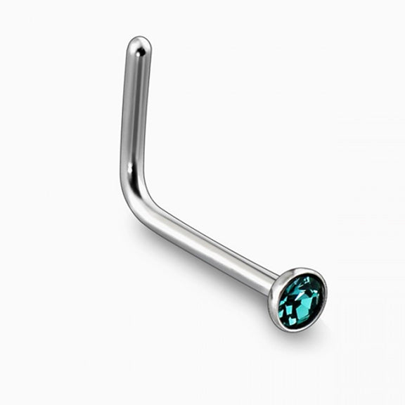 Nose Pin Blue Zircon 1.5mm, 2mm Gem 