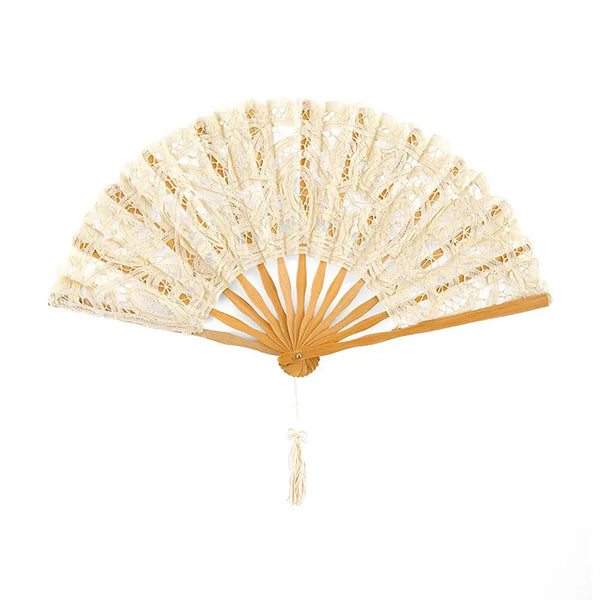 Lace hand fan
